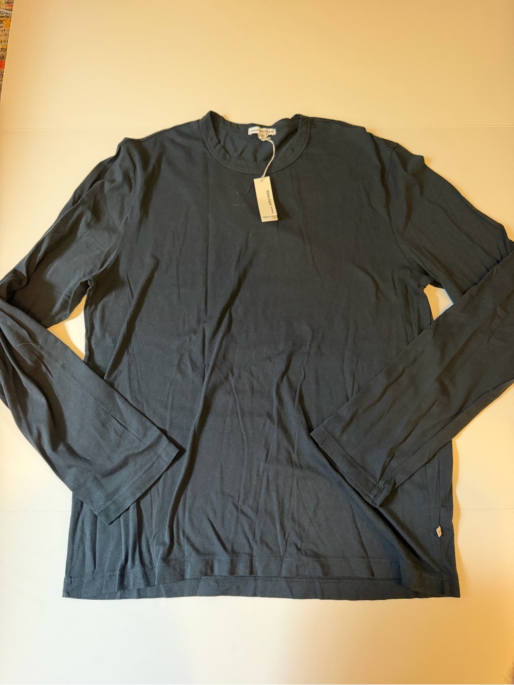 James Perse Deep Navy Long-Sleeve Crewneck Tee